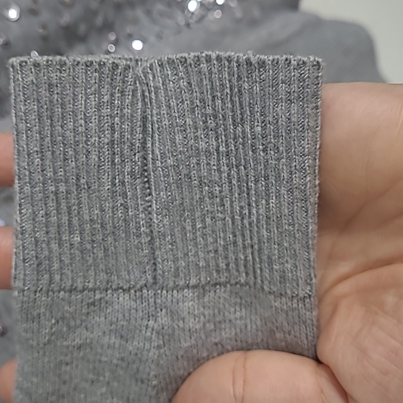 WHBM silver sequin long cardigan Size Xs - Picture 3 of 7